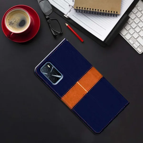 Multicolor_Artificial_Leather_Oppo_A16_Back_Cover