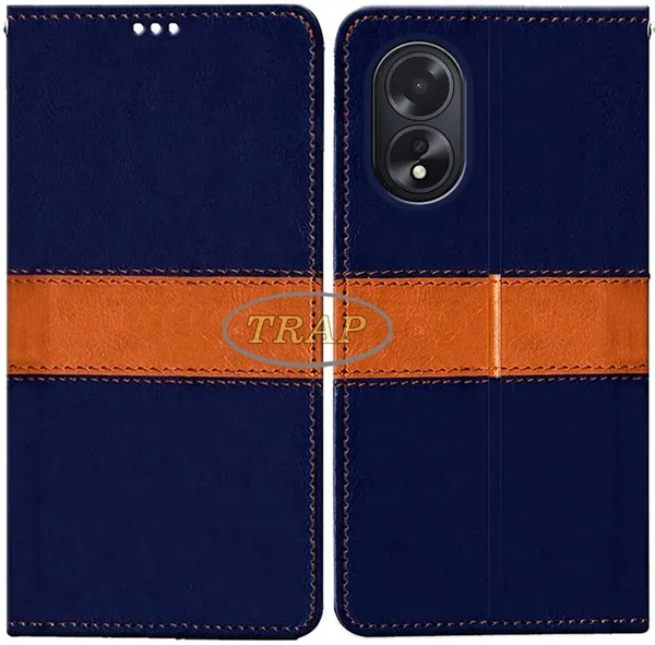 Multicolor_Artificial_Leather_Oppo_A18_Back_Cover