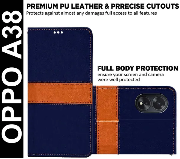 Multicolor_Artificial_Leather_Oppo_A38_Back_Cover