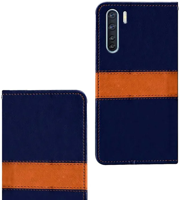 Multicolor_Artificial_Leather_Oppo_F15_Flip_Cover