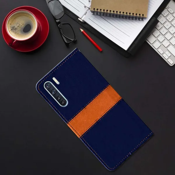 Multicolor_Artificial_Leather_Oppo_F15_Flip_Cover