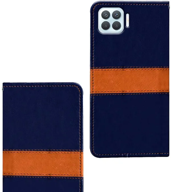 Multicolor_Artificial_Leather_Oppo_F17_Pro_Flip_Cover