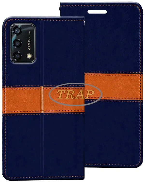Multicolor_Artificial_Leather_Oppo_F19S_Back_Cover