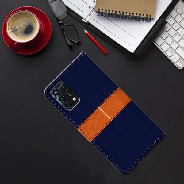 Multicolor_Artificial_Leather_Oppo_F19S_Back_Cover