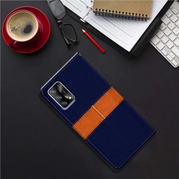 Multicolor_Artificial_Leather_Oppo_F19_Flip_Cover