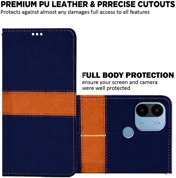 Multicolor_Artificial_Leather_Poco_C50&POCO_C51&Redmi_A1_Plus&Redmi_A2_Plus_Back_Cover