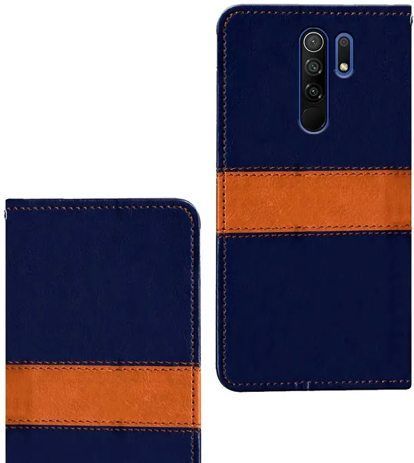 Multicolor_Artificial_Leather_Poco_M2_Flip_Cover