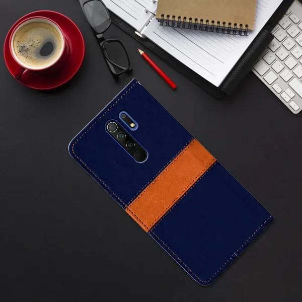 Multicolor_Artificial_Leather_Poco_M2_Flip_Cover