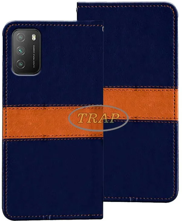 Multicolor_Artificial_Leather_Poco_M3_Flip_Cover