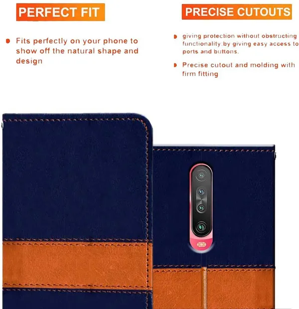 Multicolor_Artificial_Leather_Poco_X2_Flip_Cover