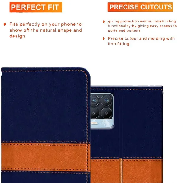Multicolor_Artificial_Leather_Realme_8_Flip_Cover