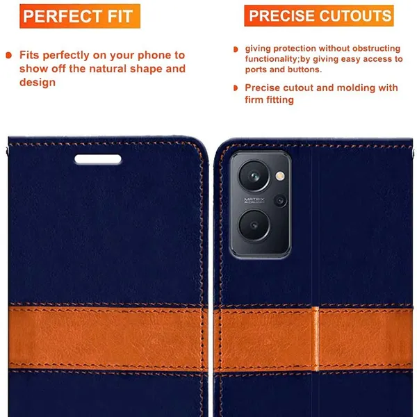 Multicolor_Artificial_Leather_Realme_9i_Back_Cover
