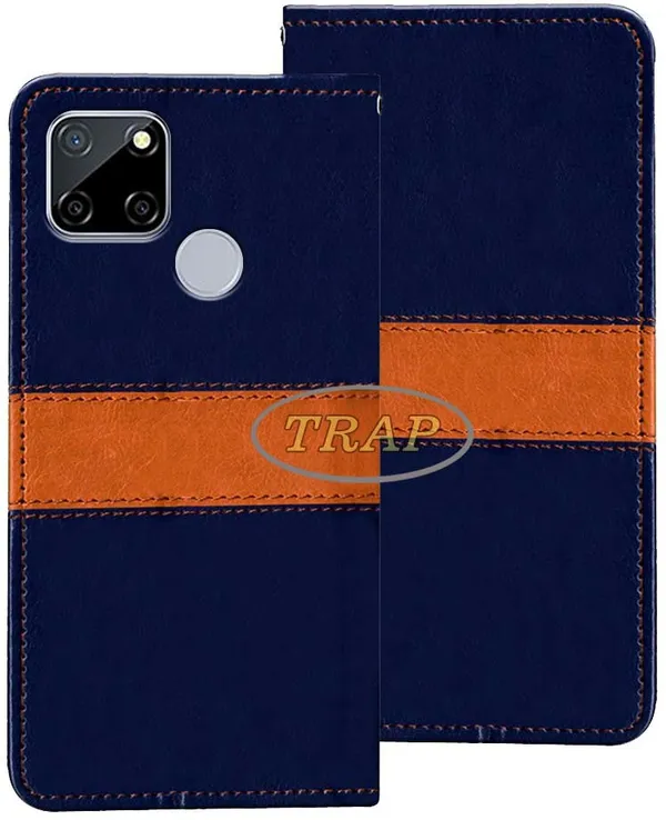 Multicolor_Artificial_Leather_Realme_C12_Flip_Cover
