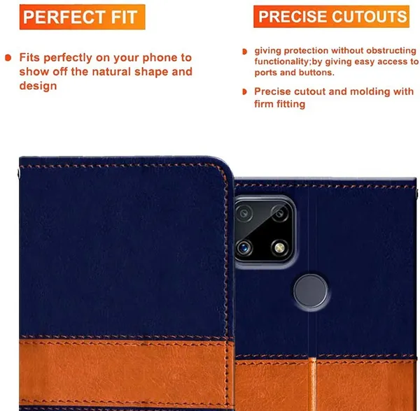 Multicolor_Artificial_Leather_Realme_C25S_Flip_Cover