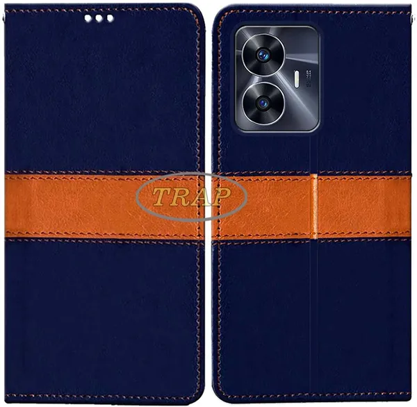 Multicolor_Artificial_Leather_Realme_C55_Back_Cover