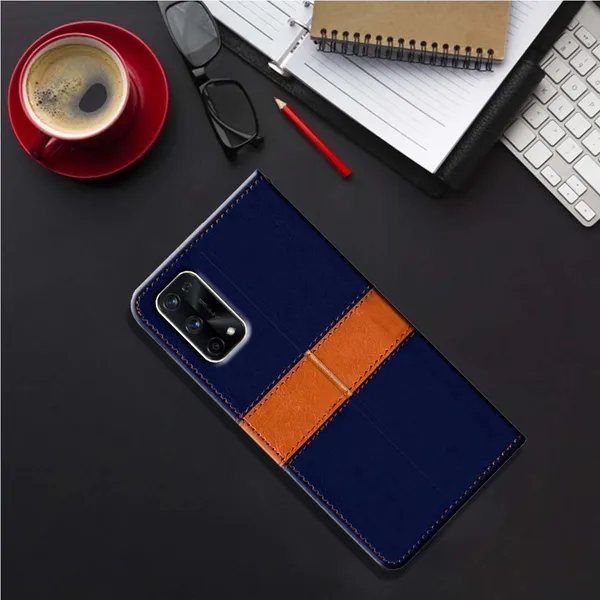 Multicolor_Artificial_Leather_Realme_X7_Pro_5G_Flip_Cover