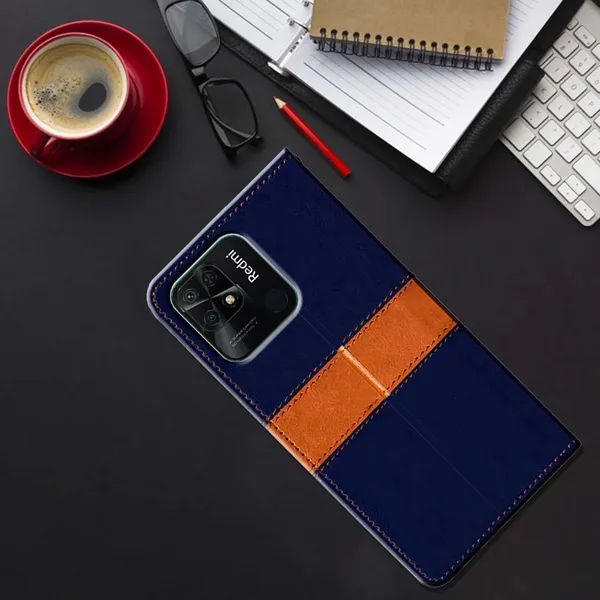 Multicolor_Artificial_Leather_Redmi_10_(2022)_Back_Cover