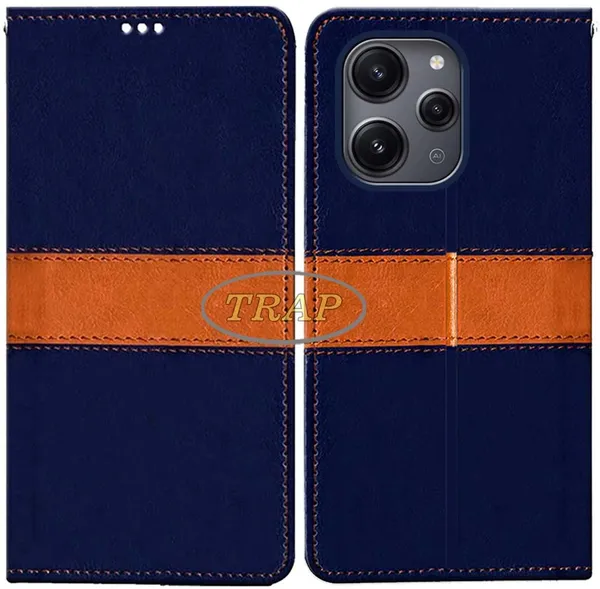 Multicolor_Artificial_Leather_Redmi_12_4G_Flip_Cover