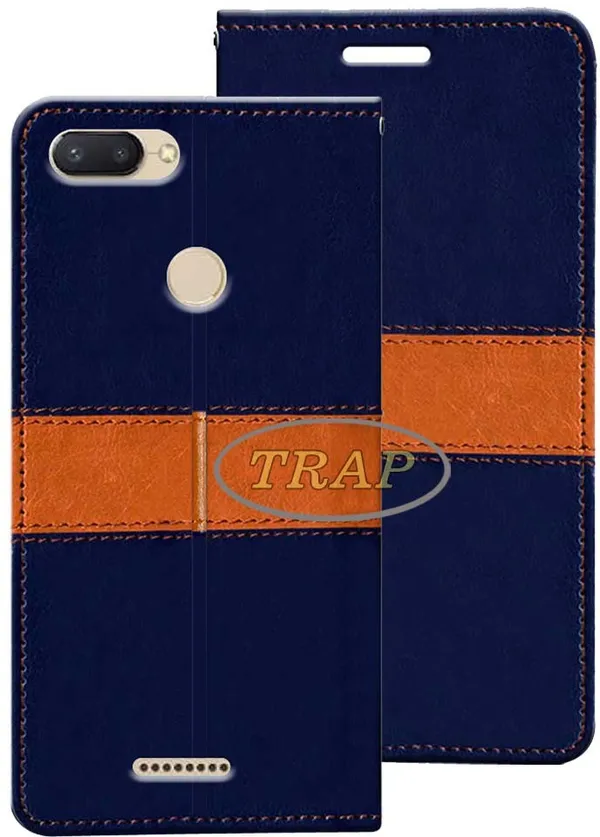 Multicolor_Artificial_Leather_Mi_Redmi_6_Flip_Cover