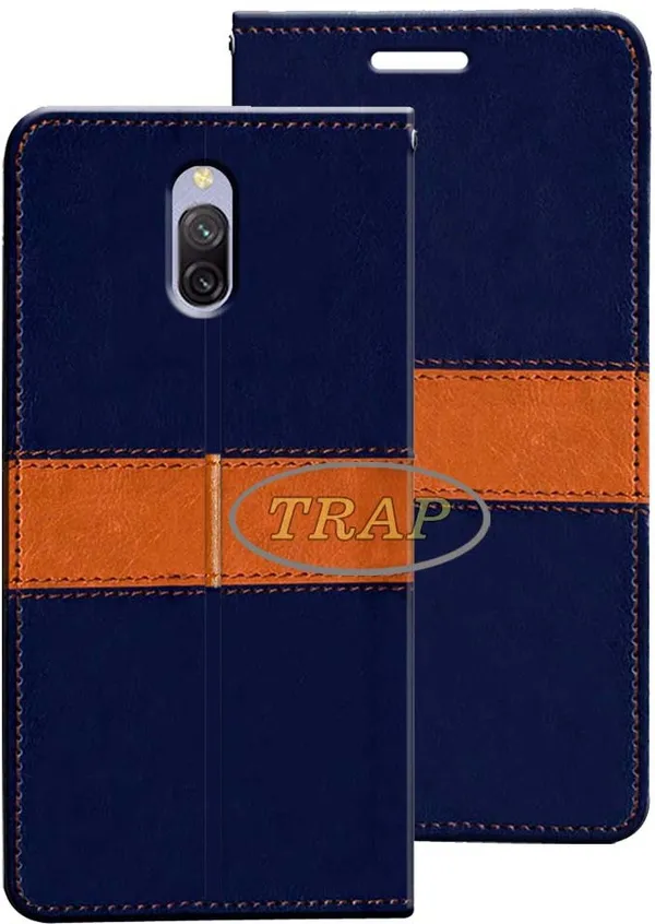Multicolor_Artificial_Leather_Redmi_8A_Dual_Flip_Cover