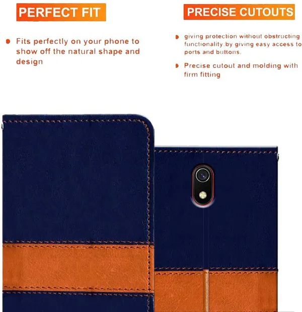 Multicolor_Artificial_Leather_Redmi_8A_Flip_Cover