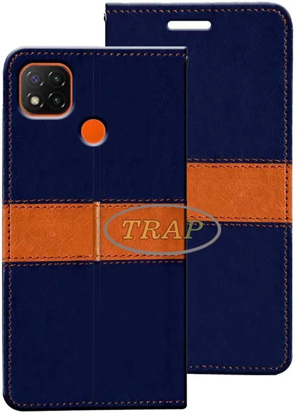 Multicolor_Artificial_Leather_Redmi_9_Active_Back_Cover