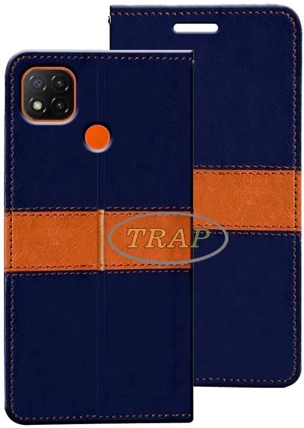 Multicolor_Artificial_Leather_Redmi_9_Flip_Cover