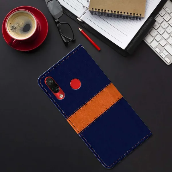 Multicolor_Artificial_Leather_Redmi_Note_7_Flip_Cover