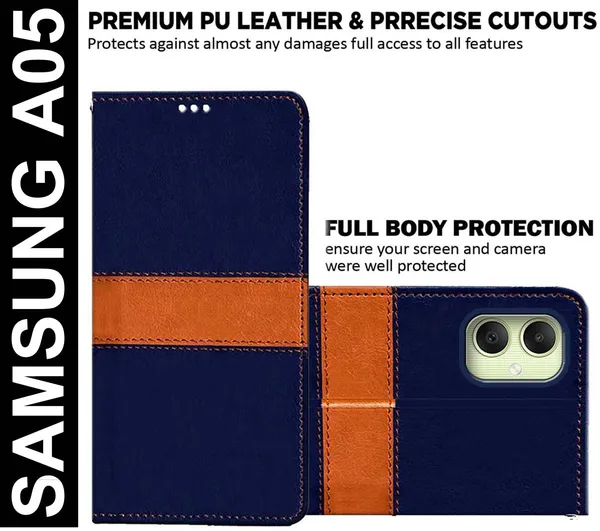 Multicolor_Artificial_Leather_Samsung_A05_Back_Cover