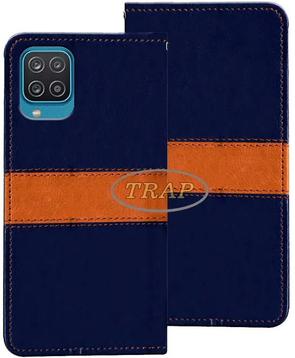 Multicolor_Artificial_Leather_Samsung_Galaxy_A12_Flip_Cover
