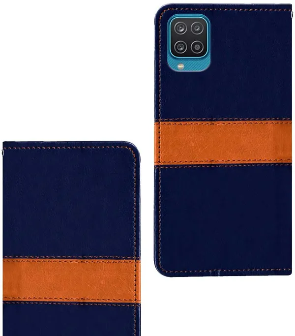 Multicolor_Artificial_Leather_Samsung_Galaxy_A12_Flip_Cover