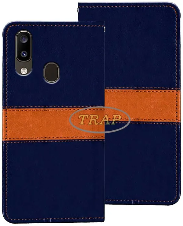 Multicolor_Artificial_Leather_Samsung_Galaxy_A20_Flip_Cover