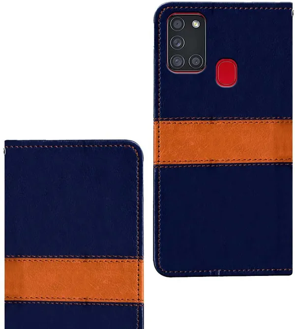 Multicolor_Artificial_Leather_Samsung_Galaxy_A21S_Flip_Cover