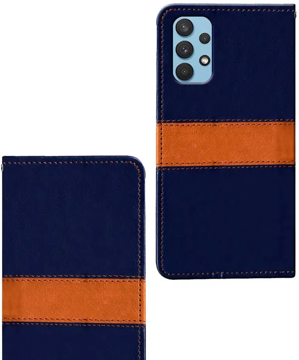 Multicolor_Artificial_Leather_Samsung_Galaxy_A32_Flip_Cover