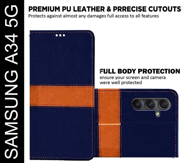 Multicolor_Artificial_Leather_Samsung_A34_5G_Back_Cover