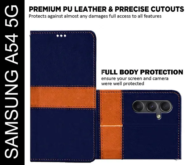 Multicolor_Artificial_Leather_Samsung_A54_5G_Back_Cover