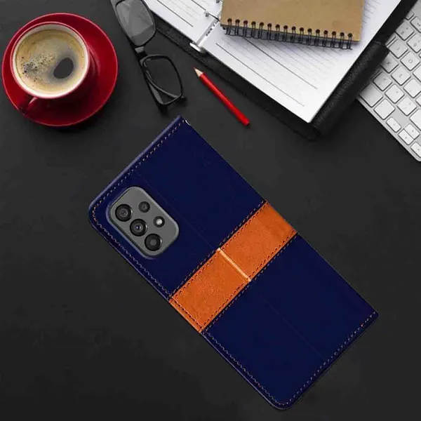 Multicolor_Artificial_Leather_Samsung_A73_5G_Back_Cover