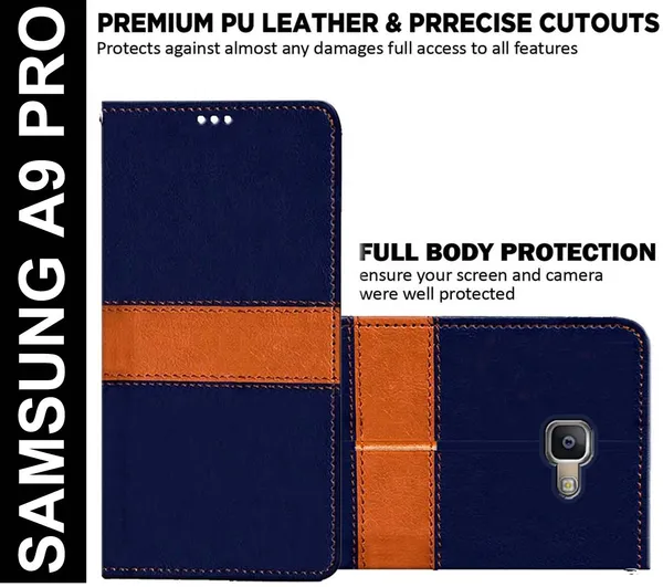 Multicolor_Artificial_Leather_Samsung_A9_Pro_Back_Cover
