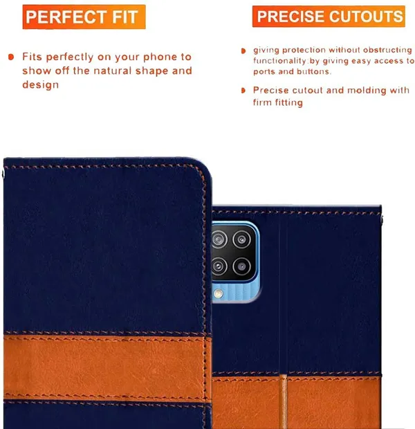 Multicolor_Artificial_Leather_Samsung_Galaxy_F12_Flip_Cover