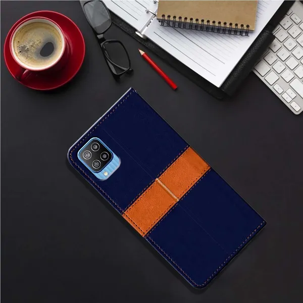 Multicolor_Artificial_Leather_Samsung_Galaxy_F12_Flip_Cover