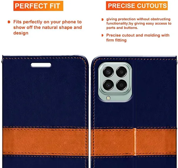 Multicolor_Artificial_Leather_Samsung_M33_Back_Cover
