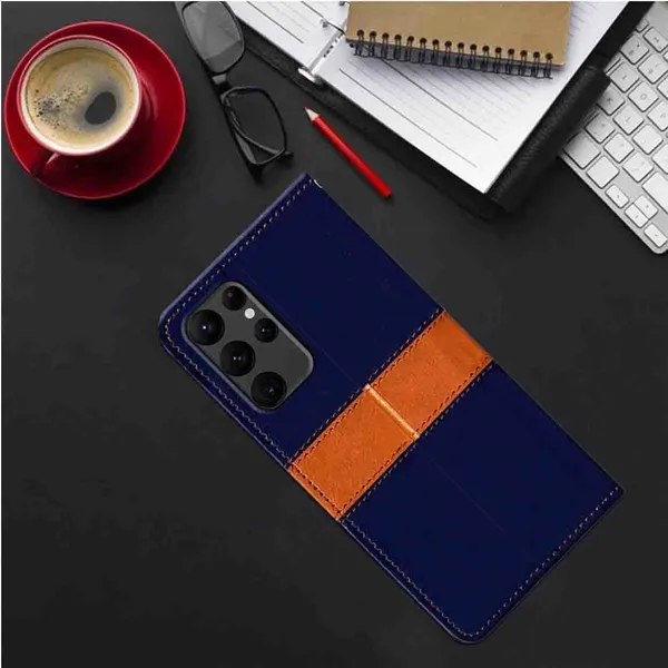 Multicolor_Artificial_Leather_Samsung_S22_Ultra_Back_Cover