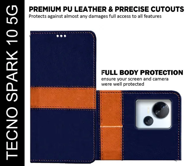 Multicolor_Artificial_Leather_Tecno_Spark_10_5G_Back_Cover