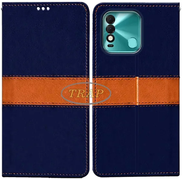 Multicolor_Artificial_Leather_Tecno_Spark_8T_Flip_Cover