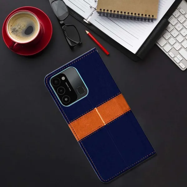 Multicolor_Artificial_Leather_Tecno_Spark_Go_2022_Back_Cover