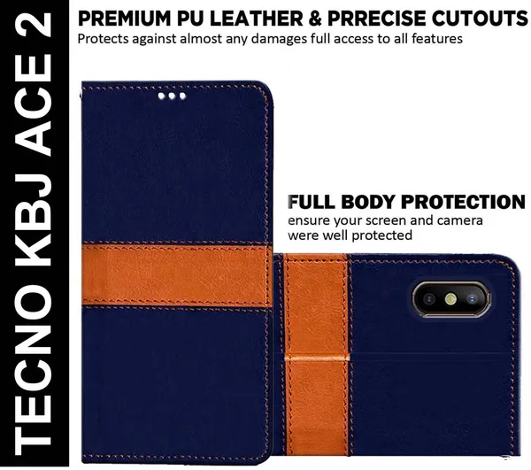 Multicolor_Artificial_Leather_Tecno_KBJ_Ace_2_Back_Cover