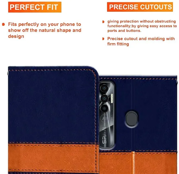 Multicolor_Artificial_Leather_Tecno_Spark_7_Pro_Flip_Cover
