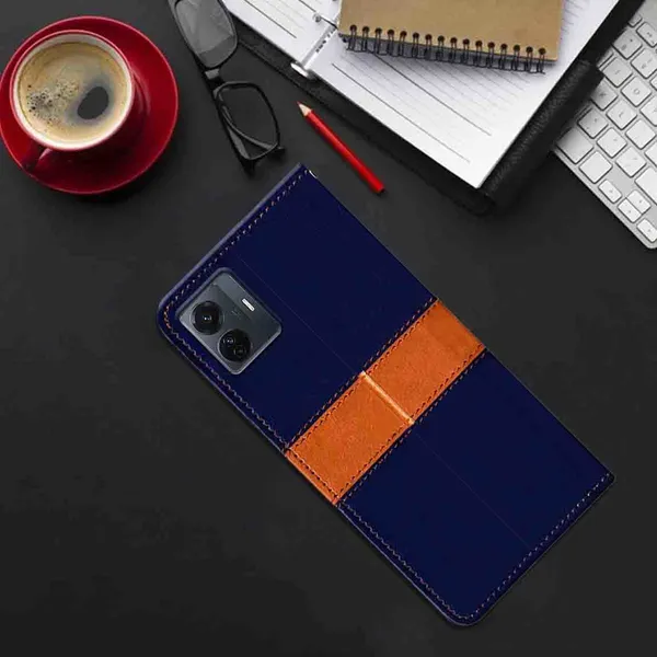 Multicolor_Artificial_Leather_Vivo_T1_Pro_Back_Cover