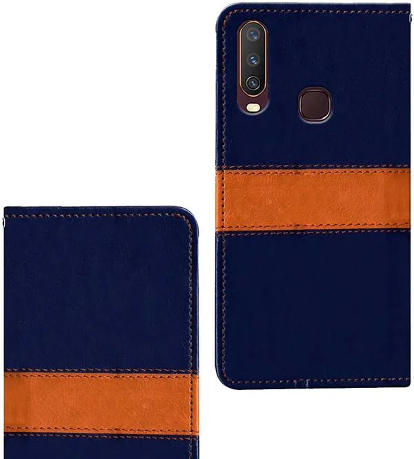Multicolor_Artificial_Leather_Vivo_U10_Flip_Cover