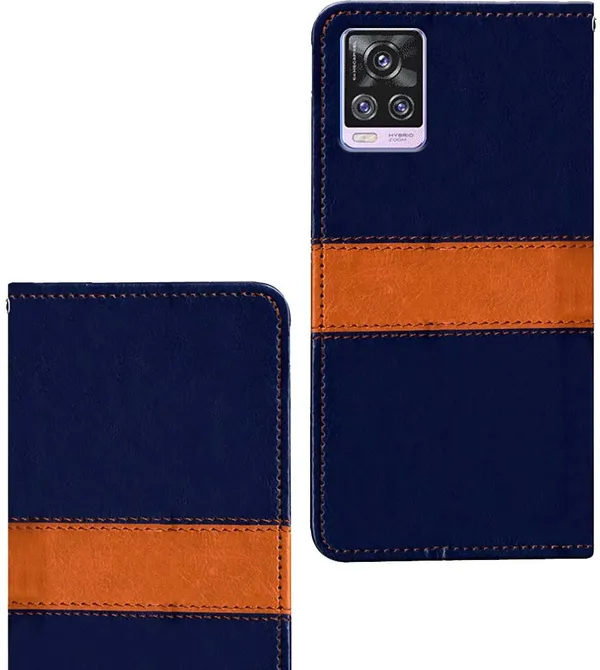 Multicolor_Artificial_Leather_Vivo_V20_Pro_Flip_Cover